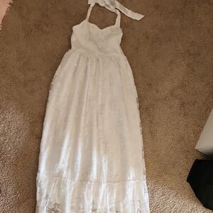 Charming White Lace Kids Dress